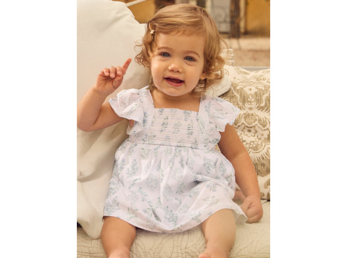 Robe chasuble fleuri