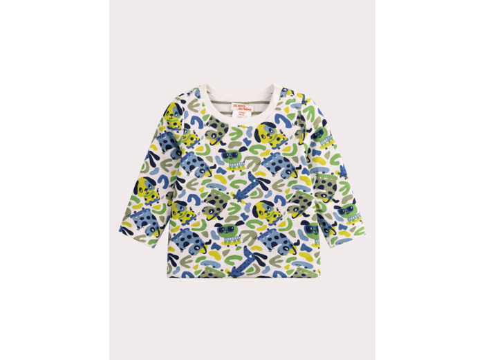 Tee Shirt Manches Longues Ecru