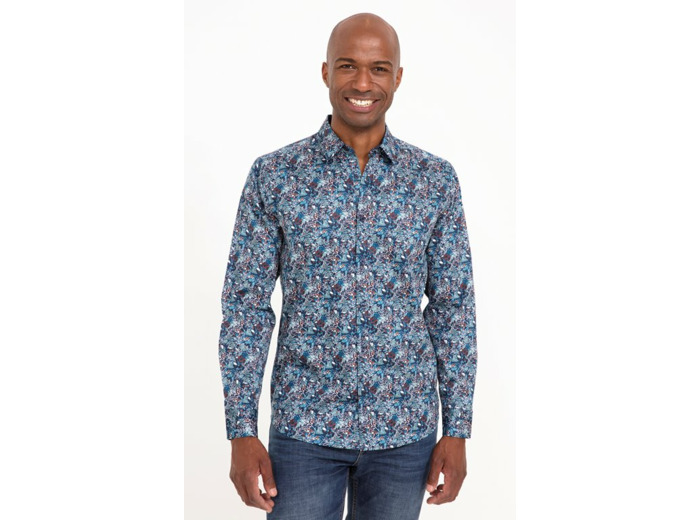 Chemise Manches Longues Petrole Navy