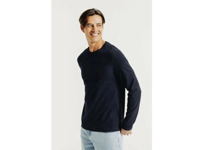 Tee shirt manches longues - Bleu foncé