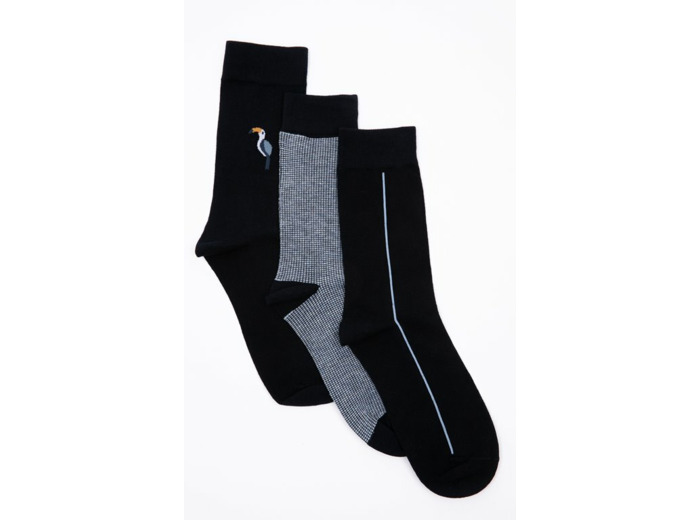 Lot 3 paires chaussettes homme