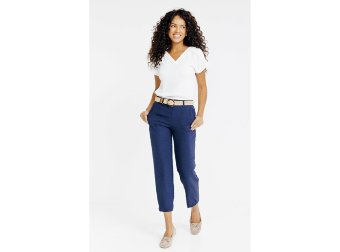 Pantalon fluide bouton coco