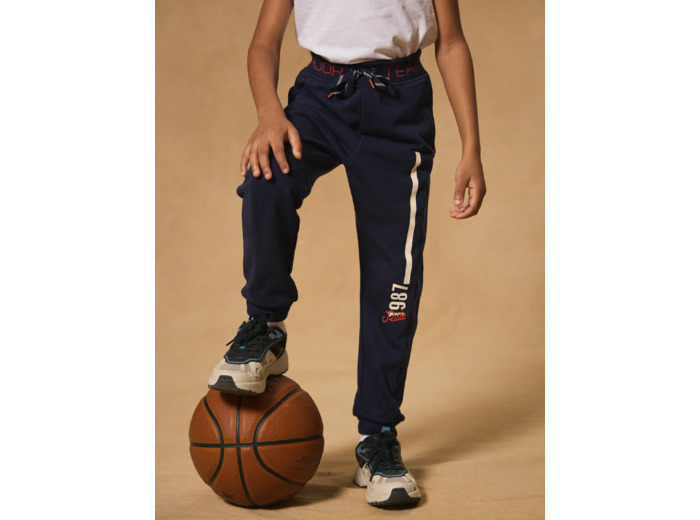 Jogging Bleu Marine Bi-matière