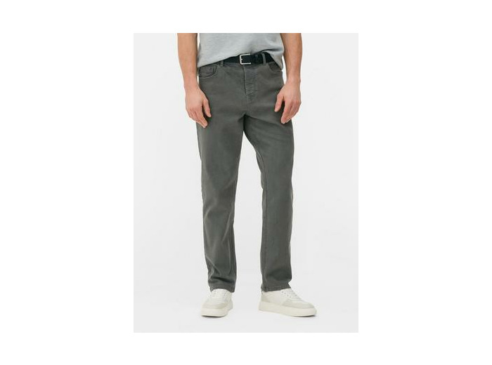 Jean droit à taille mi-haute