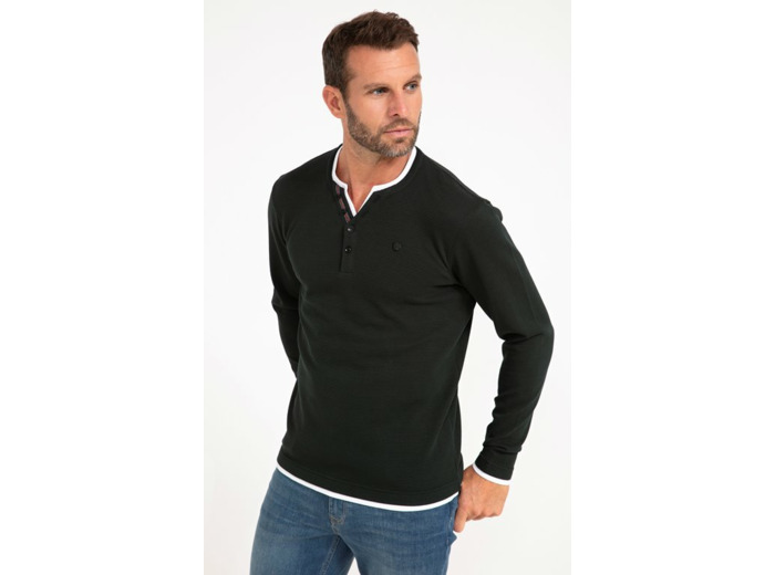 Tee-Shirt Manches Longues Gauffre