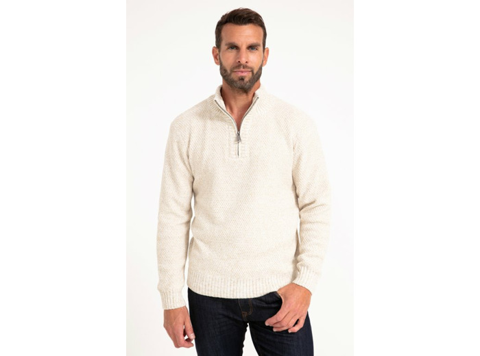 Pull Col Montant Doublé Polaire