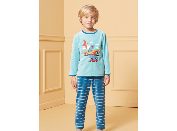 Pyjama Dino en velours
