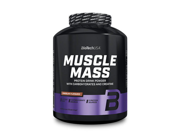Boisson en poudre Muscle Mass aux hydrates de carbone et aux protéines - 4000 g