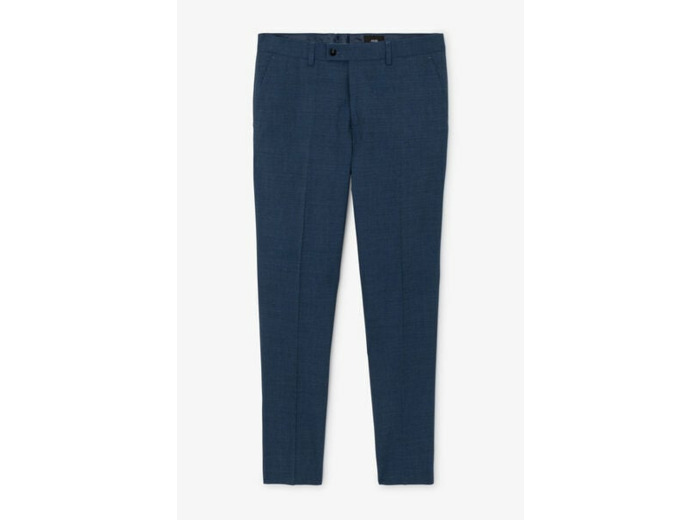 Pantalon de costume slim bi-ton - Bleu