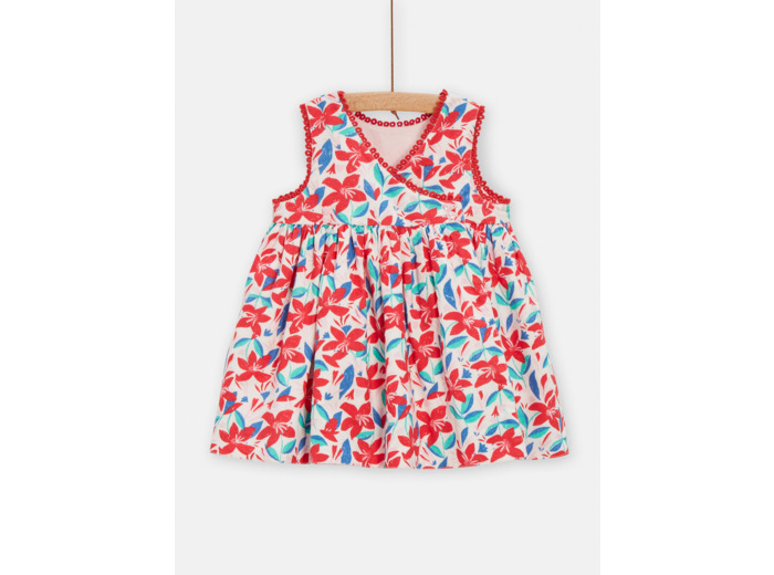 Robe réversible à imprimé fleuri pour bébé fille