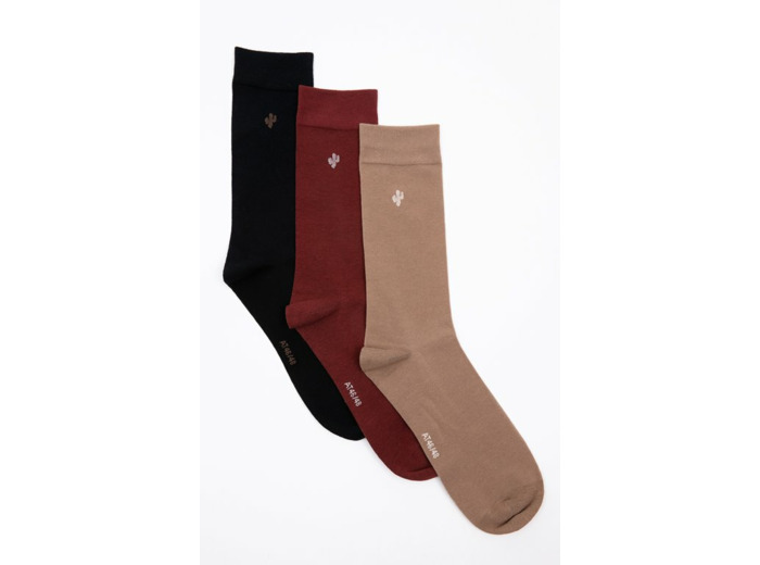 Lot 3 paires chaussettes homme