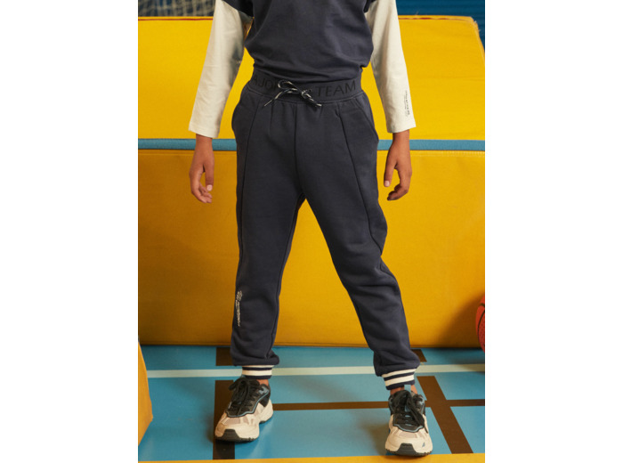 Jogging en molleton gratté Bleu