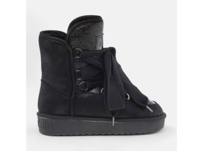 Boots à talon compensé Femme noir