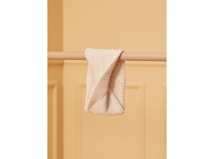 Snood croisé écru