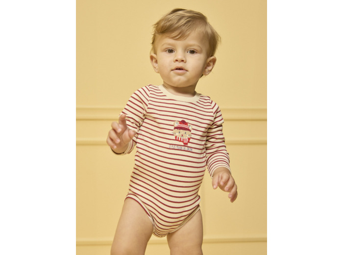 Body à manches longues rayé