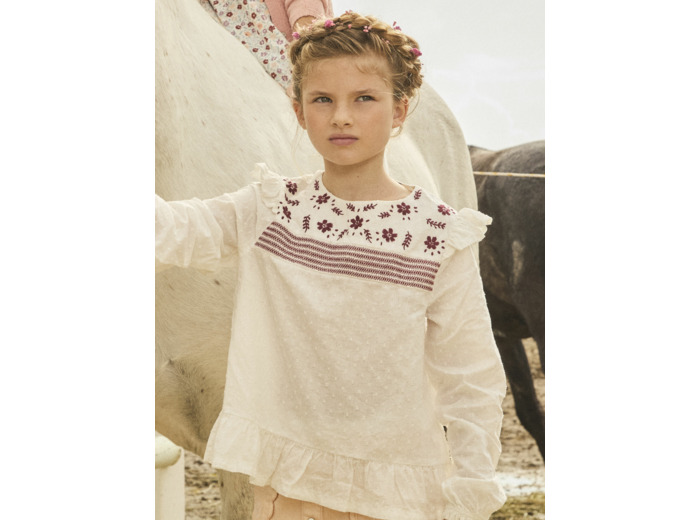 Blouse brodée