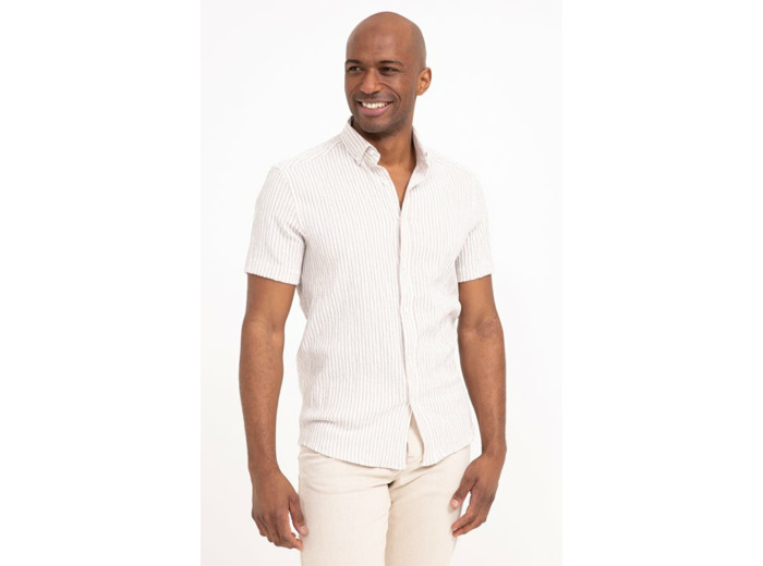 Chemise manches courtes Ray Seersucker