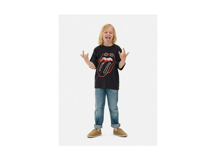 T-shirt à logo Rolling Stones