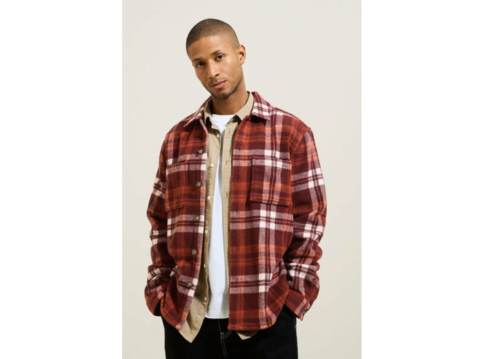 Surchemise à carreaux - Rouge