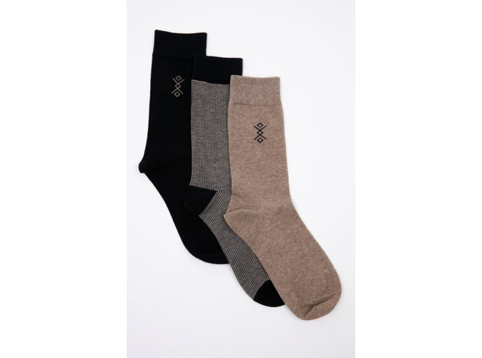 Lot 3 paires chaussettes homme