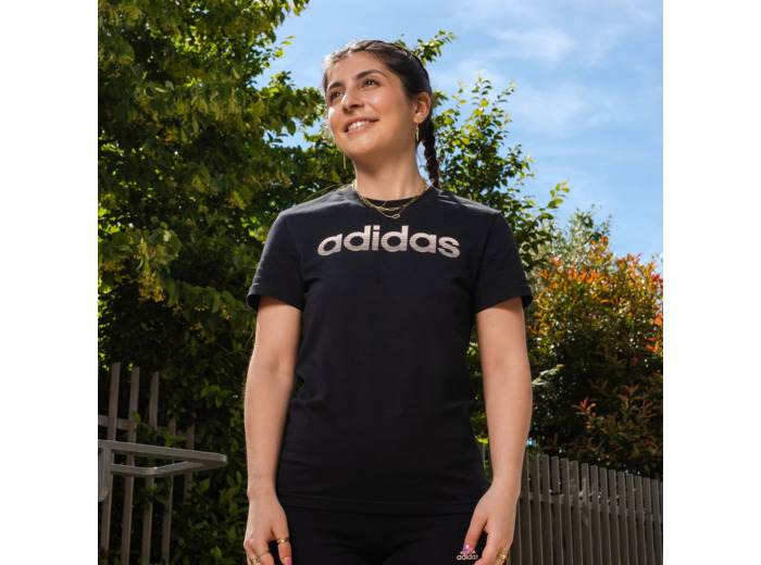 T-SHIRT DE FITNESS SOFT TRAINING ADIDAS FEMME NOIR
