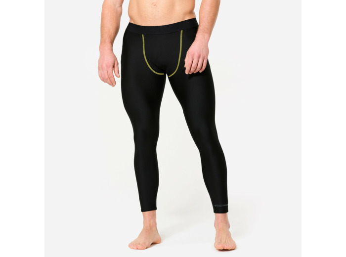 Legging de MMA homme, noir et jaune