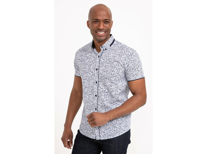 Chemise manches courtes Floral Studio