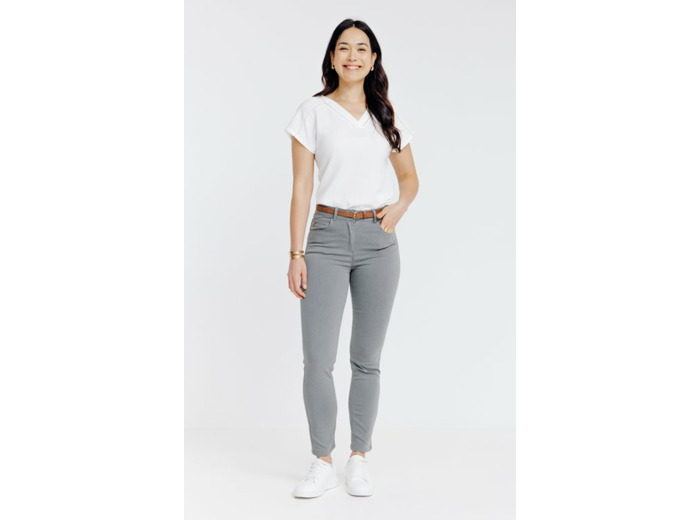 Pantalon détail zip et ceinture