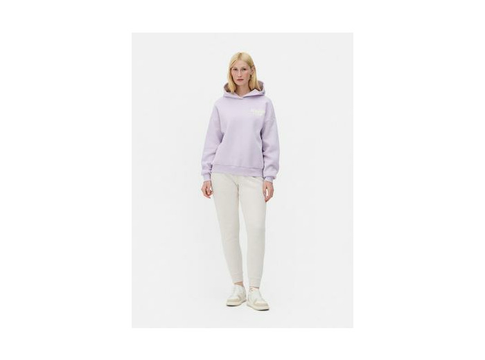 Sweat à capuche oversize à message