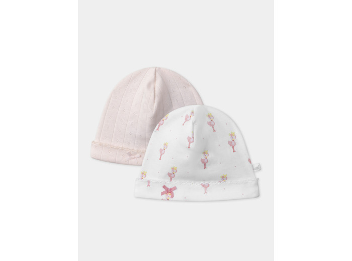 Lot de 2 bonnets de naissance