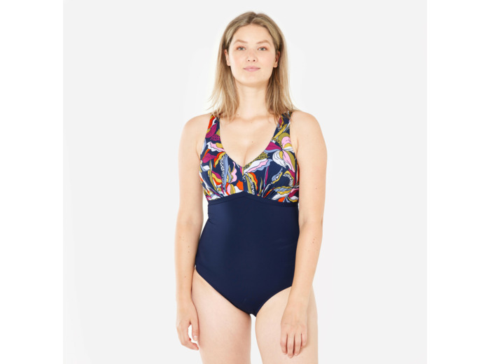 Maillot de bain 1 pièce aquafitness Femme - Rosy yvo bleu