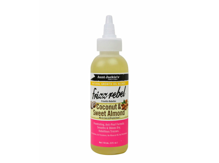 frizz rebel coconut and sweet almond oil 118ML - Aunt jackie’s