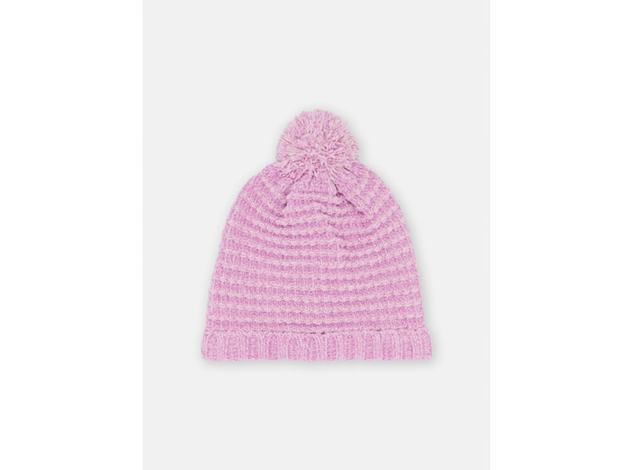 Bonnet parme à pompon