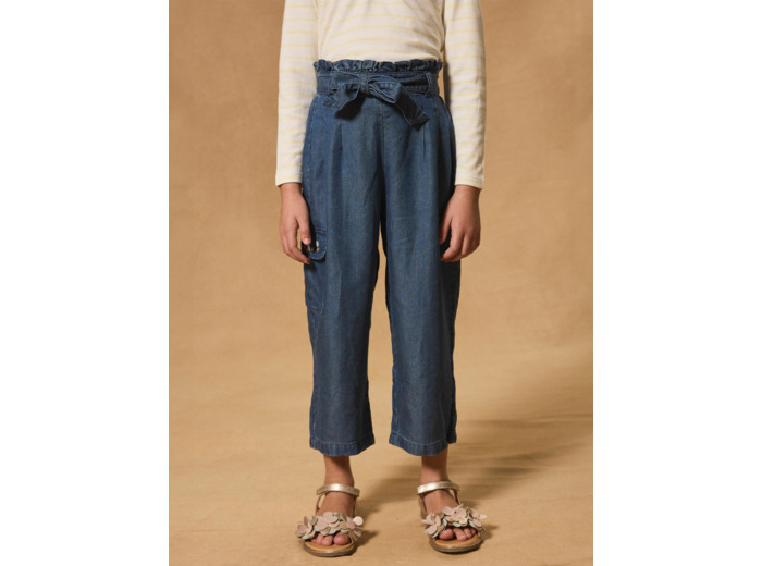 Pantalon wide leg ceinture