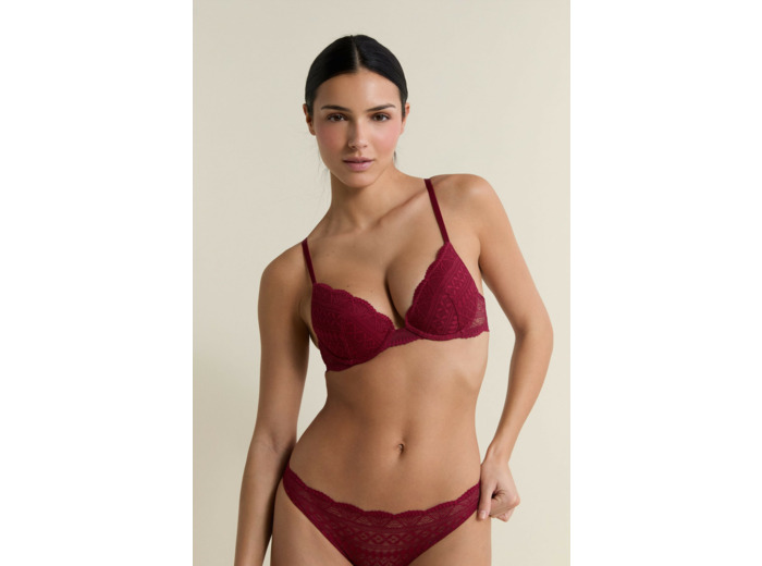 Soutien-gorge N.2 - Le push-up plongeant en dentelle,Soutien-gorge N.2 - Le push-up plongeant en dentelle;${refinementColor}