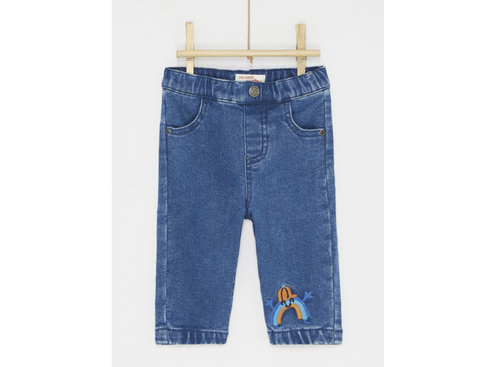 Jean uni denim moyen pour bébé garçon