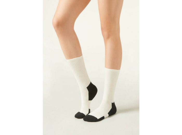 Chaussettes techniques en laine et soie