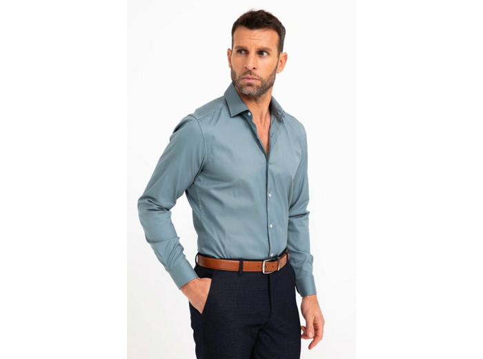 Chemise ajustée manches longues Sato