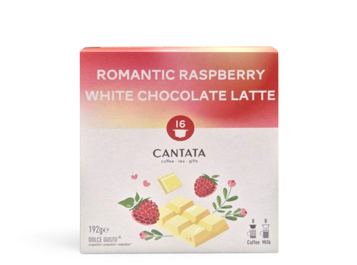 Cafe Romantic Raspberry white chocolate latte Dolce Gusto x16