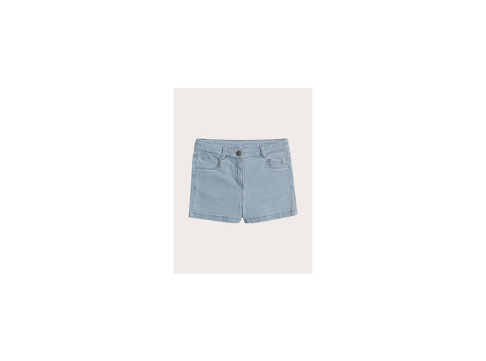 Short en denim délavé