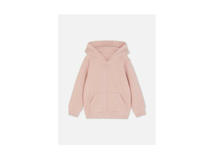 Sweat à capuche texturé zippé