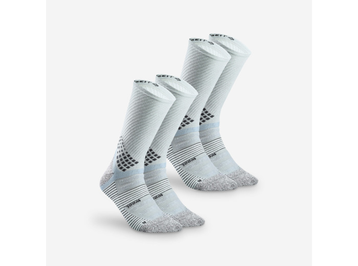 Chaussettes randonnée - Hike 900 High Bleu- lot de 2 paires