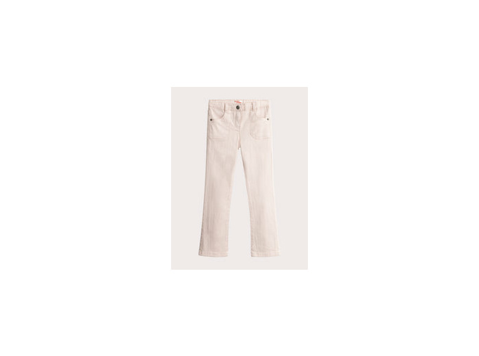 Jean en denim rose coupe flare pour fille