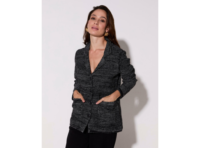 Gilet chiné NOIR Femme