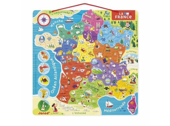 PUZZLE 93 PIÈCES : LA FRANCE MAGNÉTIQUE