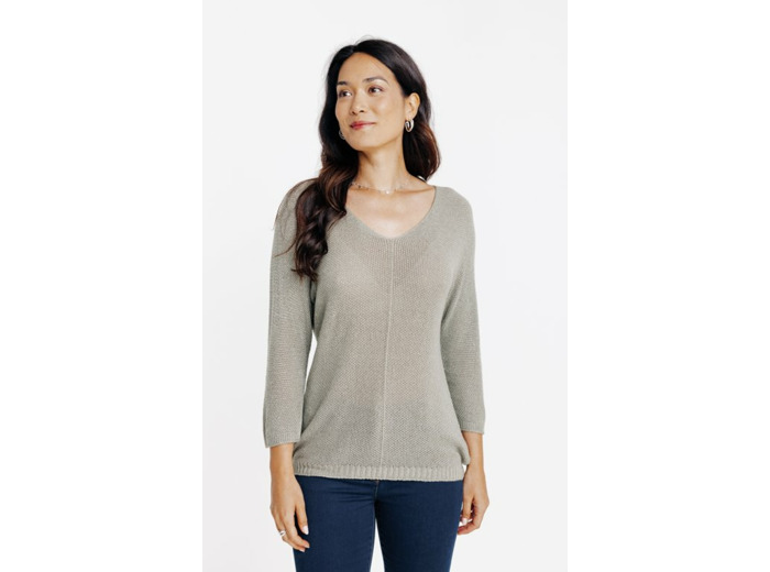 Pull maille brillante