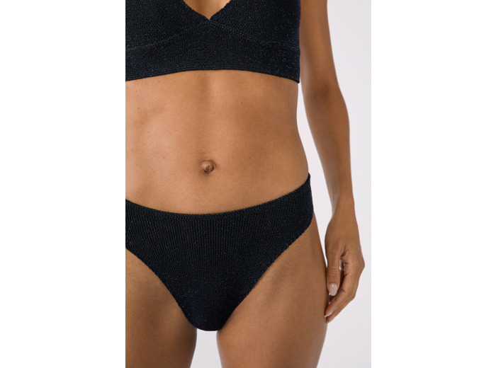 Bikini high leg en matière extensible bas de maillot