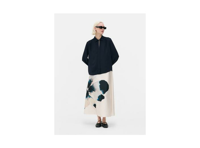 Jupe mi-longue à motif floral The Edit