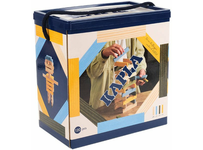 BARIL KAPLA 120 PIÈCES NATURE ET COULEURS JAUNE VERT BLEU