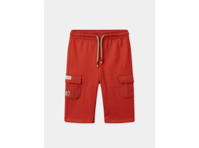Pantalon confort rouge avec poches Bébé Garçon